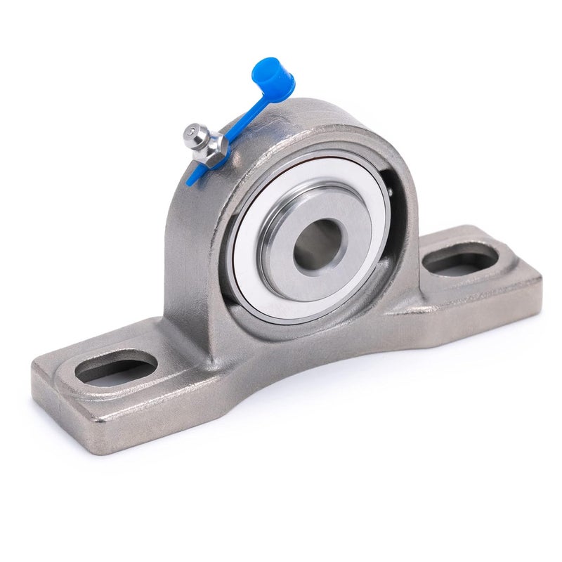 Xike 2 Pcs SUCP201-8 Bore 1/2" All Stainless Steel Pillow Block Square Flange Mounted Ball Bearings, Solid Base and Self Aligning. - Image 5
